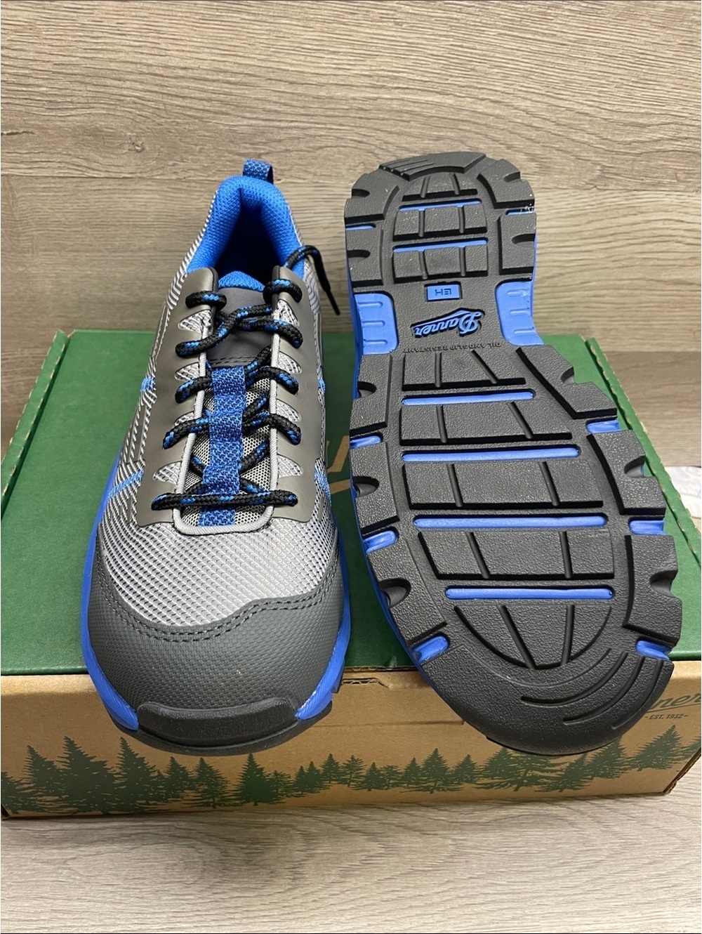 Danner Gray and Blue Women's Athletic Work Sneakers #261